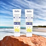 2 x High heat Sun Protection Moisturiser cream SPF 50 - 100ml