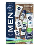 NIVEA MEN Feel Fully Sensitive Skincare Collection Bumper Gift Pack, with Shower Gel, Anti-Perspirant, Face Wash, Shaving Foam, Post Shave Balm and Moisturisers