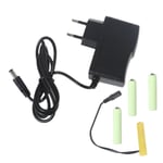 6V LR3 AAA Dummy Batteri AAA Batteri Eliminatorer Kabel Byt 4st 1,5V AAA batterier för LED Light Toy Fjärrkontroll EU