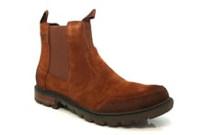 Caterpillar Economist Suede Chelsea Ankle Boots Brown