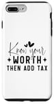 iPhone 7 Plus/8 Plus Inspirational Motivational Quotes Know Your Worth Case