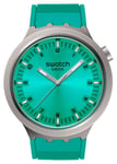 Swatch SB07S100 AQUA SHIMMER Big Bold Irony (47mm) Turquoise Watch