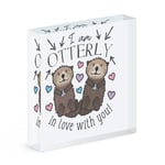 I Am Otterly In Love With You Acrylic Photo Block Frame Valentines Girlfriend