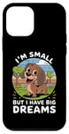 iPhone 12 mini I'm Small But I Have Big Dreams Cute Dachshund Case