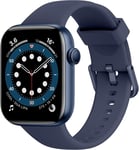 Montre Connectée Pour Homme Femme, 1,85"" Avec Réponse/Appels, 140 Sportive Smart Watch Avec Podomètre, Sommeil/Cardiofréquencemètre/Spo2, Étanche Ip68 Smartband Pour Android Ios