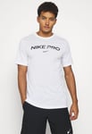 Nike Pro Dri Fit Mens T Shirt in White Cotton - Size Small