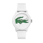 Lacoste Analogue Quartz Watch for Women with White Silicone Bracelet - 2001097