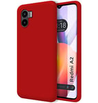 Tumundosmartphone Silicone Liquid Ultra Soft Case for Xiaomi Redmi A2 Red