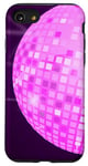 Coque pour iPhone SE (2020) / 7 / 8 Disco Ball 70s 80s Retro Pink Disco Ball