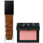 NARS Natural Longwear Foundation 30ml and NARS Blush Orgasm 4.8g Bundle (Various Shades) - Mali