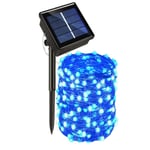 12M/22M LED Solar Light Outdoor Lamp String Lights För Holiday Christmas Party Garden Garland Blue 12M-100LED