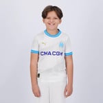 PUMA Olympique de Marseille 771283-01 Home Jersey Replica Jr T-Shirt Unisex Kids White Taille 152