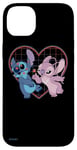 Coque pour iPhone 14 Plus Disney Lilo et Stitch Angel Heart Kisses