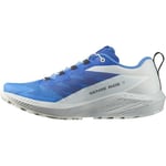 Salomon Homme Sense Ride Chaussures de randonnée, Sense Ride 5 Ibiza Blue Lapis Blue White, 42 2/3 EU