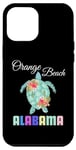 iPhone 14 Pro Max Orange Beach Alabama Floral Turtle Vacation Family Matching Case