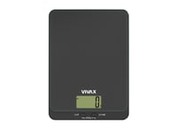 Vivax Ks502b, Elektronisk Kjøkkenvekt, 5 Kg, 1 G, Sort, Benkeplate, Rektangel