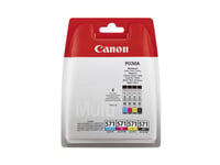 Canon CLI-571 C/M/Y/BK Value Pack - 4-pack - svart  gul  cyan  magenta - original - blekkbeholder