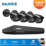 Sannce - kit Caméra de surveillance filaire 8CH tvi dvr enregistreur + 4 caméra hd 1080P Extérieur vision nocture 20m – Sans disque dur