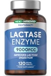 Lactase Tablets 9000 FCC Enzyme Tablets  Lactose Digestion | 120 Vegan Tablets