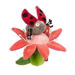 sigikid Fleur/Coccinelle PlayQ Jouet d'activités en Peluche avec hochet, 42614, Multicolore, Taille Unique