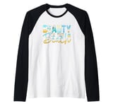 Beauty In The Beach Relaxing Seaside Escape Raglan Baseball Tee