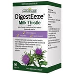 Natures Aid DigestEeze Milk Thistle, 60 Tablets (Relief of Over-Indulgence, Ind