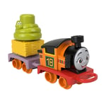 Thomas & Friends Toddler Toy My First Nia Push-Along Train with Stacking Cargo f