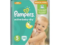 Pampers Nappies Active Baby 5, 11-18 Kg, 28 Pcs.