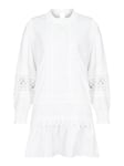 Katja Embroidery Dress - White