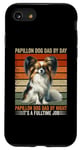 Coque pour iPhone SE (2020) / 7 / 8 Papillon Dog Dad By Day By Night It's A Fulltime Job Drôle