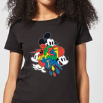 Disney Mickey Mouse Vintage Arrows Women's T-Shirt - Black - L - Noir