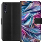 Samsung Galaxy A50 Sort Lommebokdeksel Cellofan