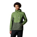 Columbia Men's Pouring Adventure 3 Jacket, Canteen/Greenscape, XXL