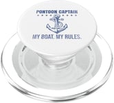 Ponton Captain My Boat My Rules Drôle de propriétaires de voiliers PopSockets PopGrip pour MagSafe