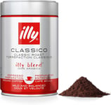 illy Coffee Classico Ground Coffee Medium Roast Arabica Coffee - 250g