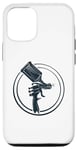 Coque pour iPhone 15 Pro Pistolet à peinture au design rond