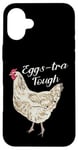 Coque pour iPhone 16 Plus Eggs-tra Tough Poule blanche