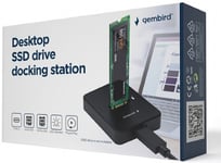 Gembird DD-U3M2 telakointiasema USB Type-C, M.2 SATA & NVME, SSD-asema