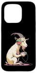 iPhone 15 Pro Goat Stuffed Animal Goat Costume Kids Headphones Video Game Case