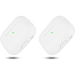 2x Vit Airpods PRO 2 Silikonskal fodral Vit one size