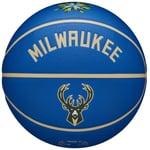 ballons de basket Unisexe, Wilson NBA Team City Collector Milwaukee Bucks Ball,