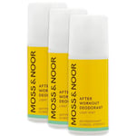 Moss & Noor After Workout Deodorant Light Mint 60 ml 3-pack