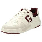 GANT Homme Brookpal Basket, Off WHT Plum Red, 44 EU