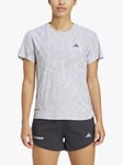 adidas Women's HEAT.RDY Engineered Running T-Shirt, Halo Silver