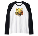 Transformers: Rise of the Beasts Bumblebee Face Graffiti Raglan Baseball Tee