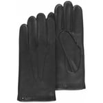 Gants Isotoner  homme gants cuir cachemire et soie noir 69077