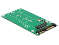 DELOCK – Interface converter, SATA to M.2 (NGFF), 6Gb/s, green (62551)