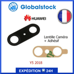 Lentille Vitre Verre pour Appareil Photo Caméra Arrière pour Huawei Y5 2018 + Ad