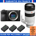 Sony Alpha 6700 ( A6700 ) + FE 70-200mm f/2.8 GM OSS II + 3 Sony NP-FZ100 + Guide PDF MCZ DIRECT '20 TECHNIQUES POUR RÉUSSIR VOS PHOTOS