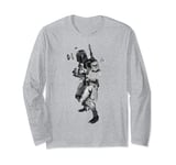 Star Wars Boba Fett Stormtroopers Silhouette Fill Long Sleeve T-Shirt